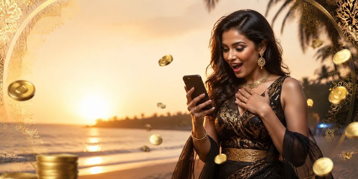 Lottery excitement on beachside in Goa