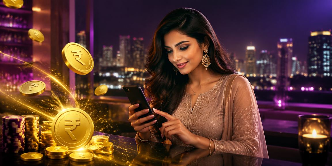 Indian player happily depositing funds via mobile wallet